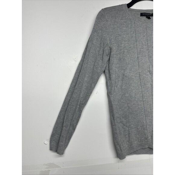 Banana Republic Women’s Sweater XS Light Gray Long Sleeve Knit Pullover - Picture 2 of 9